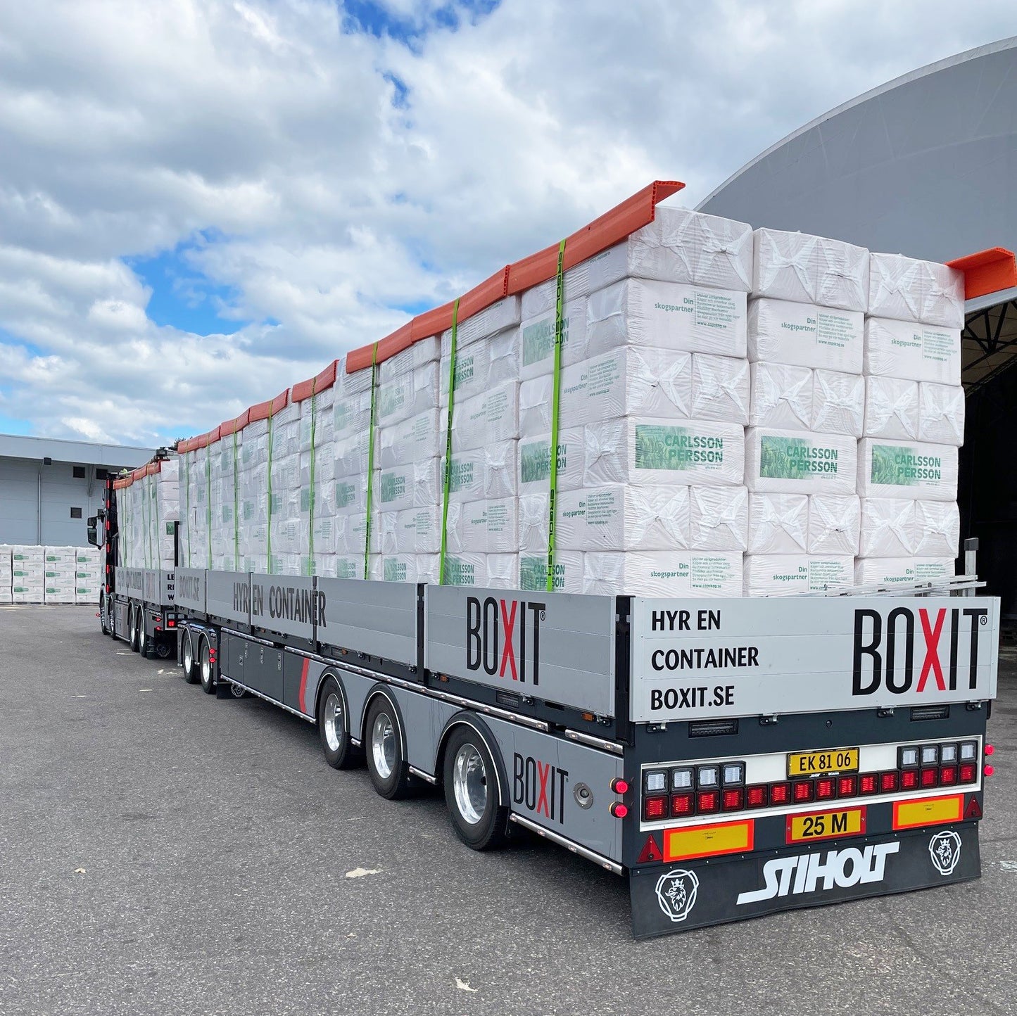 Carlsson&Persson Spåner – Palle à 18 x 25 kg - Inkl. levering