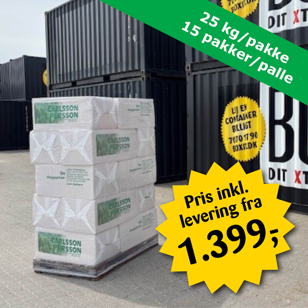 Carlsson&Persson Spåner – Palle à 15 x 25 kg - Inkl. levering
