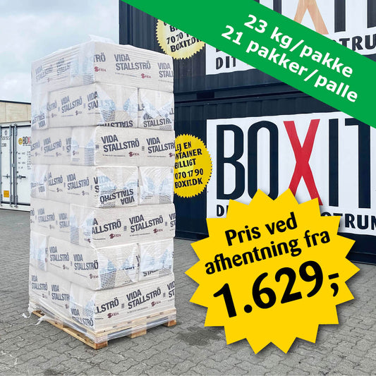 Vida Spåner – Palle à 21 x 23 kg – Afhentning