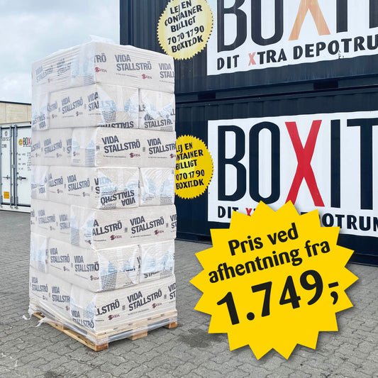 Vida Spåner – Palle à 21 x 23 kg – Afhentning