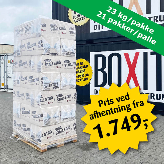 Vida Spåner – Palle à 21 x 23 kg – Afhentning