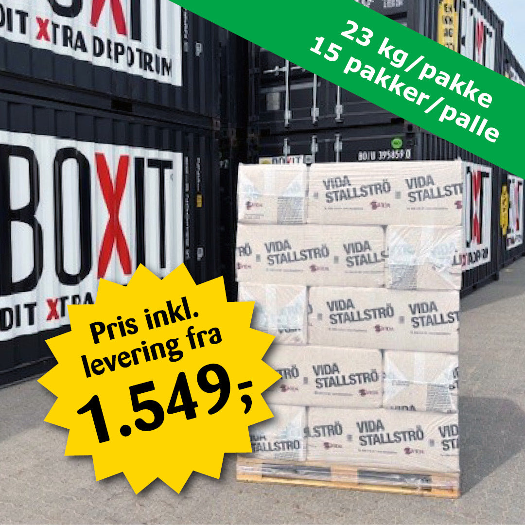 Vida Spåner – Palle à 15 x 23 kg - Inkl. levering