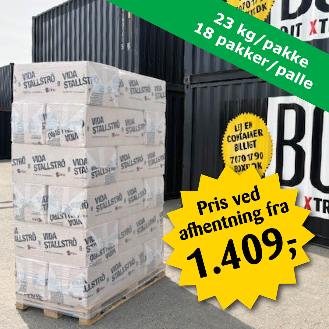 Vida Spåner – Palle à 18 x 23 kg – Afhentning